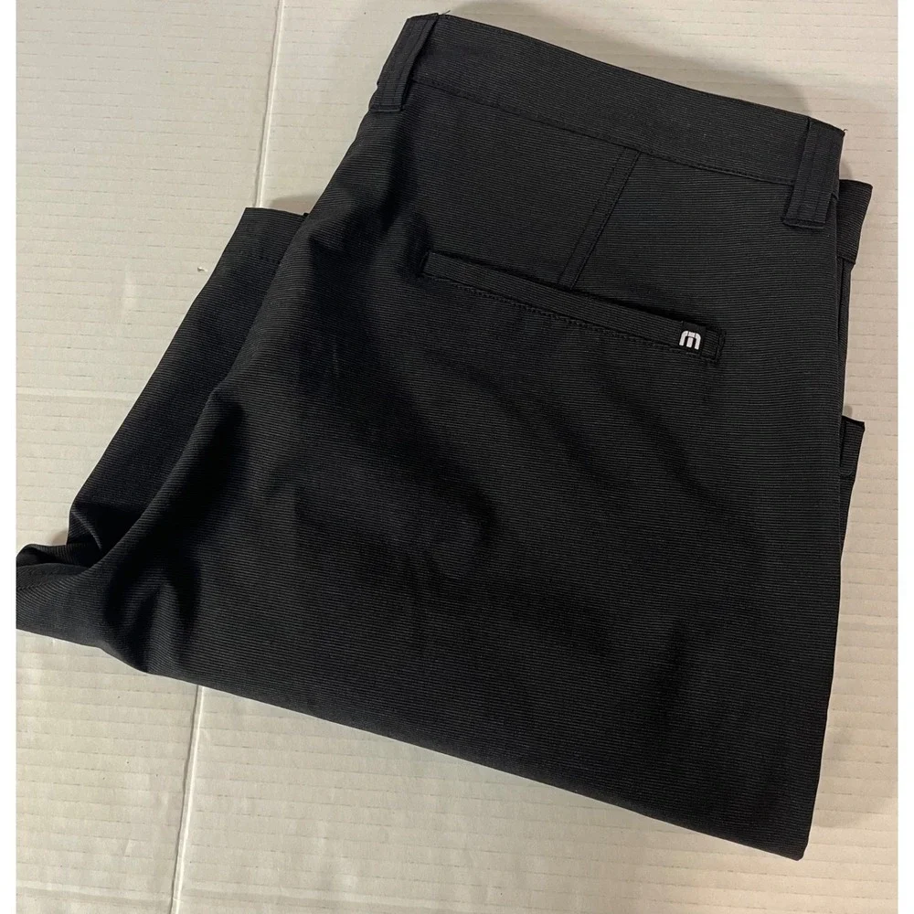 TravisMathew‎ Hybrid Shorts Mens 35 Black Stretch Golf Casual